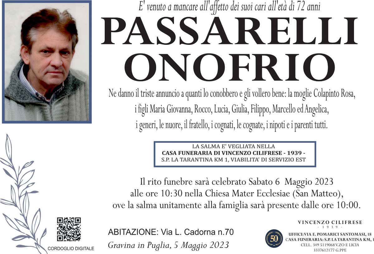 PASSARELLI ONOFRIO